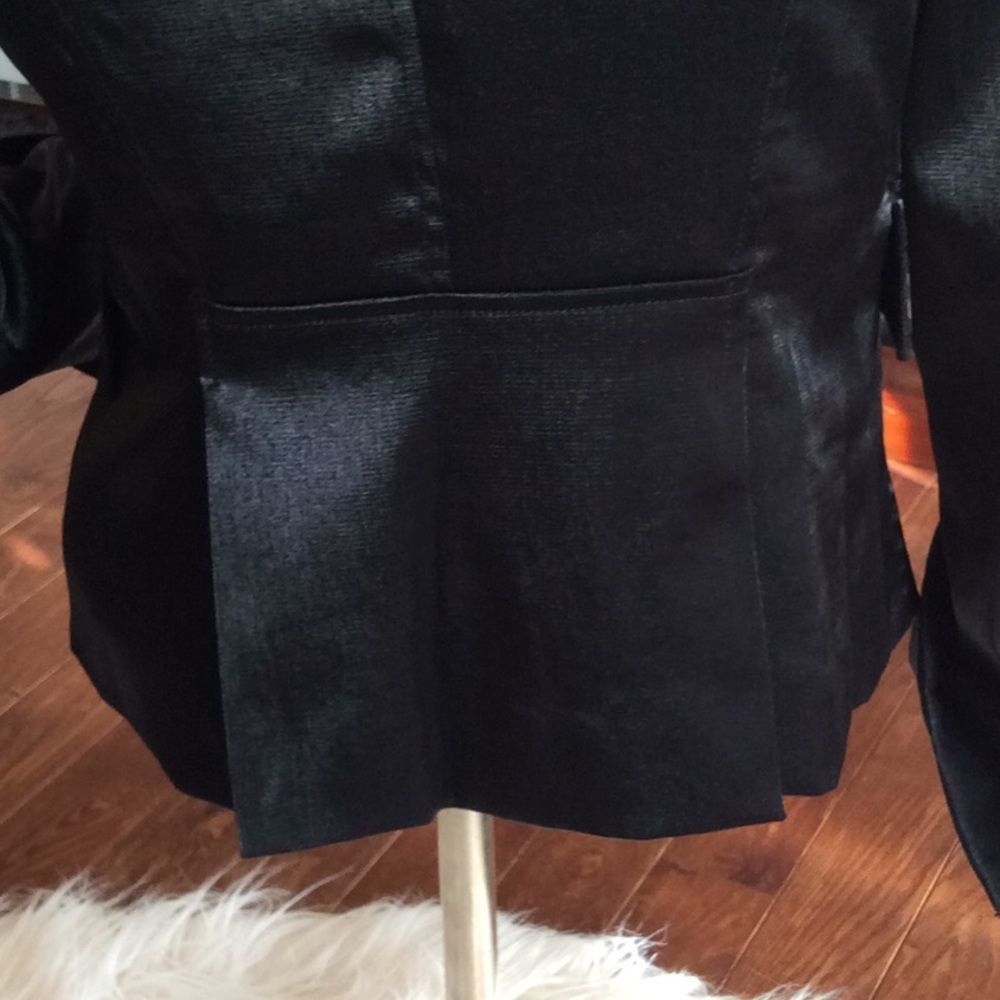 💞CACHE LUXE💞satin elegant evening suit jacket - Picture 7 of 16